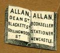 Allan Dean St Bookseller Blackets Collingwood St, Stationer, Newcastle