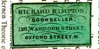 Richard Kimpton Bookseller 126 Wardour Street Oxford Street W