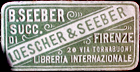 B Seeber Succ Loescher Seber Firenze Libreria Internazionale