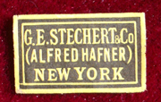 G E Stechert & Co (Alfred Hafner) New York