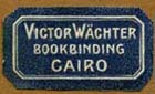Victor Wachter Waechter Bookbinding Cairo