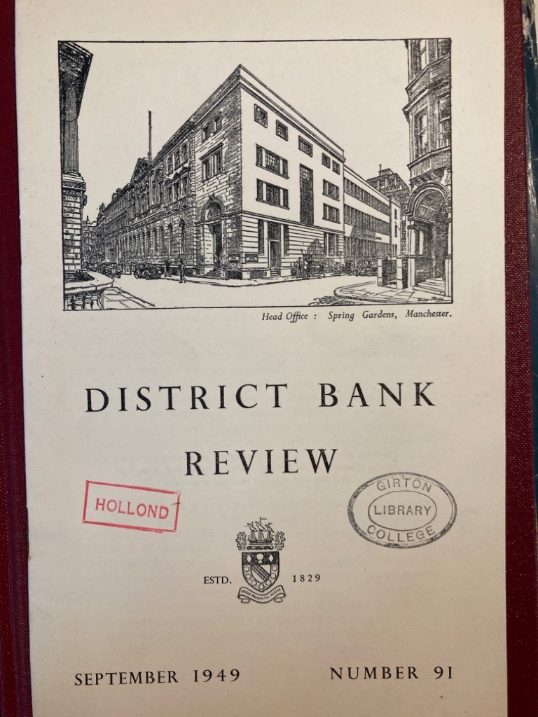 District Bank Review. September 1949. Number 91.