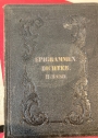 Anthologie der deutschen Epigrammen-Dichter von 1650 - 1850, Vols 1 - 3.