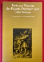 Texte zur Theorie der Fabeln, Parablen und Gleichnisse.