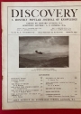 Discovery. A Monthly Popular Journal of Knowledge. Volume 3, Number 35, November 1922. Gliding Flight, The Fear of Death.