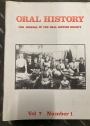 Oral History: The Journal of the Oral History Society. 10 Issues, No 7 - - 13 (incomplete run).