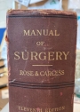A Manual of Surgery for Students and Practitioners. Eleventh Edition.