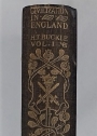 History of Civilization in England. Volume 1 only.