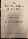 Economic Journal. Special Issue in Honour of E A G Robinson.