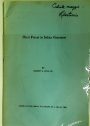 Moot Points in Italian Grammar. 2 Offprints (1959, 1964)