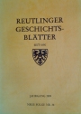 Reutlinger Geschichts-Blätter seit 1980. Jahrgang 1989. Neue Folge Nr. 28.