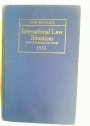 International Law Situations with Solutions and Notes 1933.