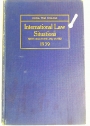 International Law Situations with Solutions and Notes 1939.