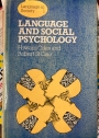Language and Social Psychology.