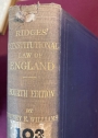 Constitutional Law of England. Fourth Edition.