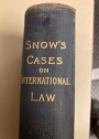 Cases and Opinions on International Law, with Notes and a Syllabus.