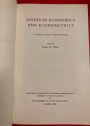 Essays in Economics and Econometrics. A Volume in Honor of Harold Hotelling.