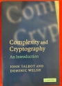 Complexity and Cryptography. An Introduction.