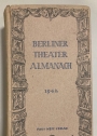 Berliner Theater Almanach 1942.