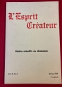 Poètes Maudits ou Décadents. (=L'Esprit Créateur, Volume 9, No 1, Spring 1969)