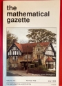 The Mathematical Gazette. The Journal of the Mathematical Association. Volume 79, Number 485, July 1995.