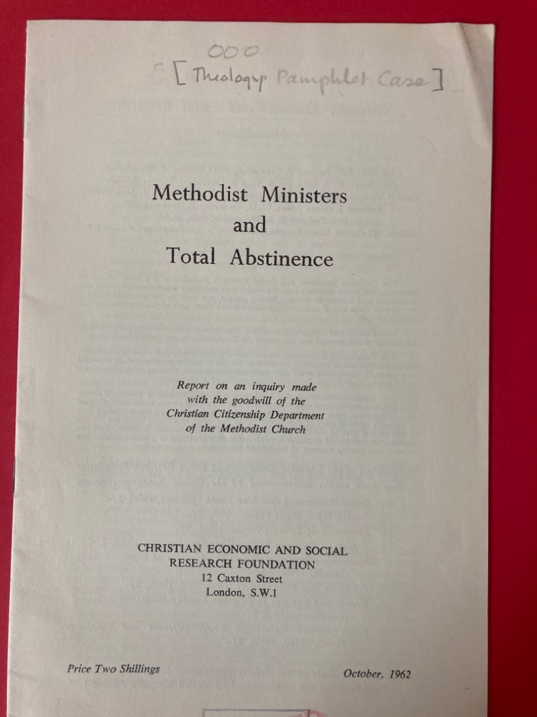 Methodist Ministers and Total Abstinence.