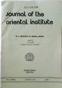 Journal of the Oriental Institute, University of Baroda. Volume 31, No 1.