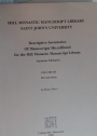 Descriptive Inventories of Manuscripts Microfilmed for the Hill Monastic Manuscript Library. Austrian Libraries. Volume 3: Herzogenburg.
