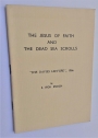 The Jesus of Faith and the Dead Sea Scrolls. The Davies Lecture 1966.