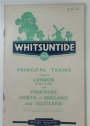 Principal Trains Between London (King's Cross) and Yorkshire, North of England and Scotland. Whitsuntide 1949.