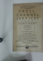 Cross-Channel Services to and from the Continent. June 23rd to October 2nd, 1948, Inclusive.