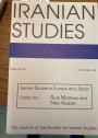 Iranian Studies in Europe and Japan. (Special Issue of Iranian Studies, Journal of the Society for Iranian Studies, 1988)