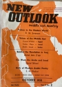 New Outlook, Middle East Monthly. Volume 2, Number 2, October 1958.
