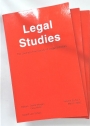 Legal Studies. The Journal of The Society of Legal Scholars. Volume 25, Numbers 1 - 4.