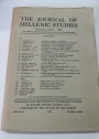 The Journal of Hellenic Studies. Volume LXXV, 1955.