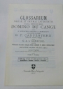 Glossarium Mediae et Infimae Latinitatis. Advertisement Booklet.
