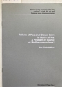 Reform of Personal Status Laws in North Africa: A Problem of Islamic or Mediterranean Laws?