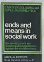 Ends and Means in Social Work.