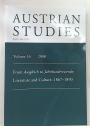 Austrian Studies. Volume 16, 2008. From Ausgleich to Jahrhundertwende: Literature and Culture, 1867 - 1890.