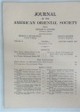 Journal of the American Oriental Society. Volume 79, Number 1, January - March 1959.