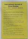 International Journal of China Studies. Volume 5, Number 3. December 2014.