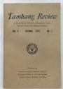 Tamkang Review. Volume 5, Number 2. October 1974.