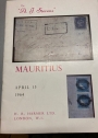 Catalogue of the Outstanding Collection of Mauritius Offered by Order of A J Stevens of Farnham, Surrey, Wednesday April 15th, 1964.