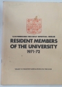 Cambridge Review Special Issue. Volume 93. Resident Members of the University 1971-72.