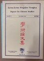 Kertas-kertas Pengajian Tionghoa. Papers on Chinese Studies. Volume 4, December 1990.