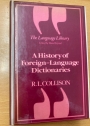 A History of Foreign-Language Dictionaries.