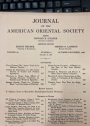 Journal of the American Oriental Society. Volume 80, Number 4, October - December 1960.