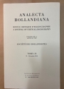 Analecta Bollandiana. Revue Critique d'Hagiographie. A Journal of Critical Hagiography. Tome 128, Part 2, December 2010.