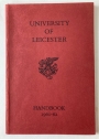 University of Leicester. Handbook 1961 - 1962.