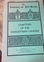 Chapters of the Augustinian Canons.